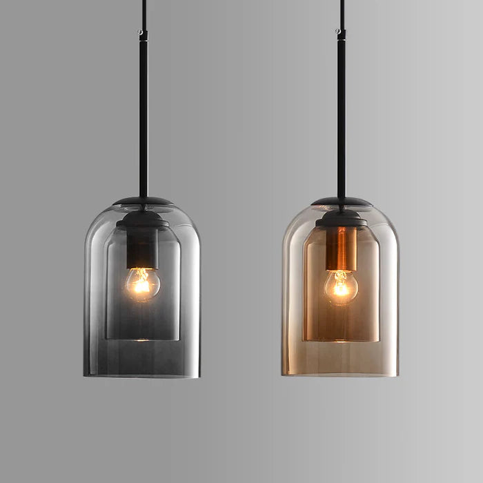 Glarefusion Double Glass Pendant Lamp