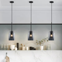 Glarefusion Double Glass Pendant Lamp