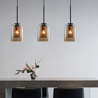 Glarefusion Double Glass Pendant Lamp