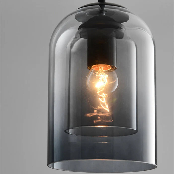 Glarefusion Double Glass Pendant Lamp