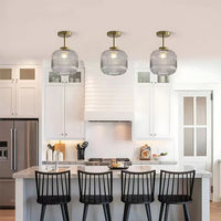 Mid Century Glass Ceiling Light