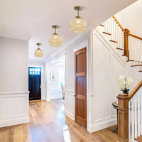 Mid Century Glass Ceiling Light