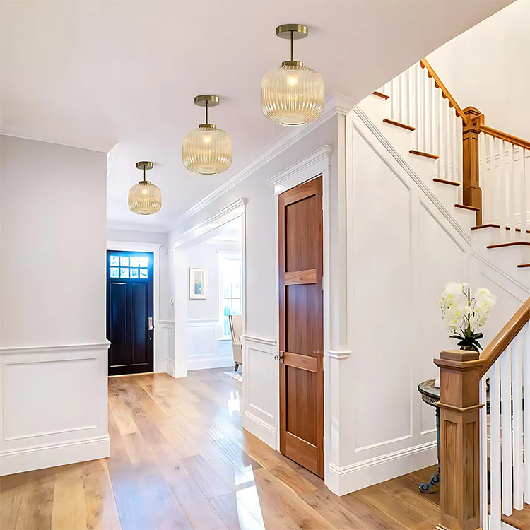 Mid Century Glass Ceiling Light