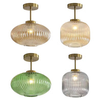 Mid Century Glass Ceiling Light