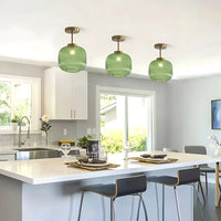 Mid Century Glass Ceiling Light