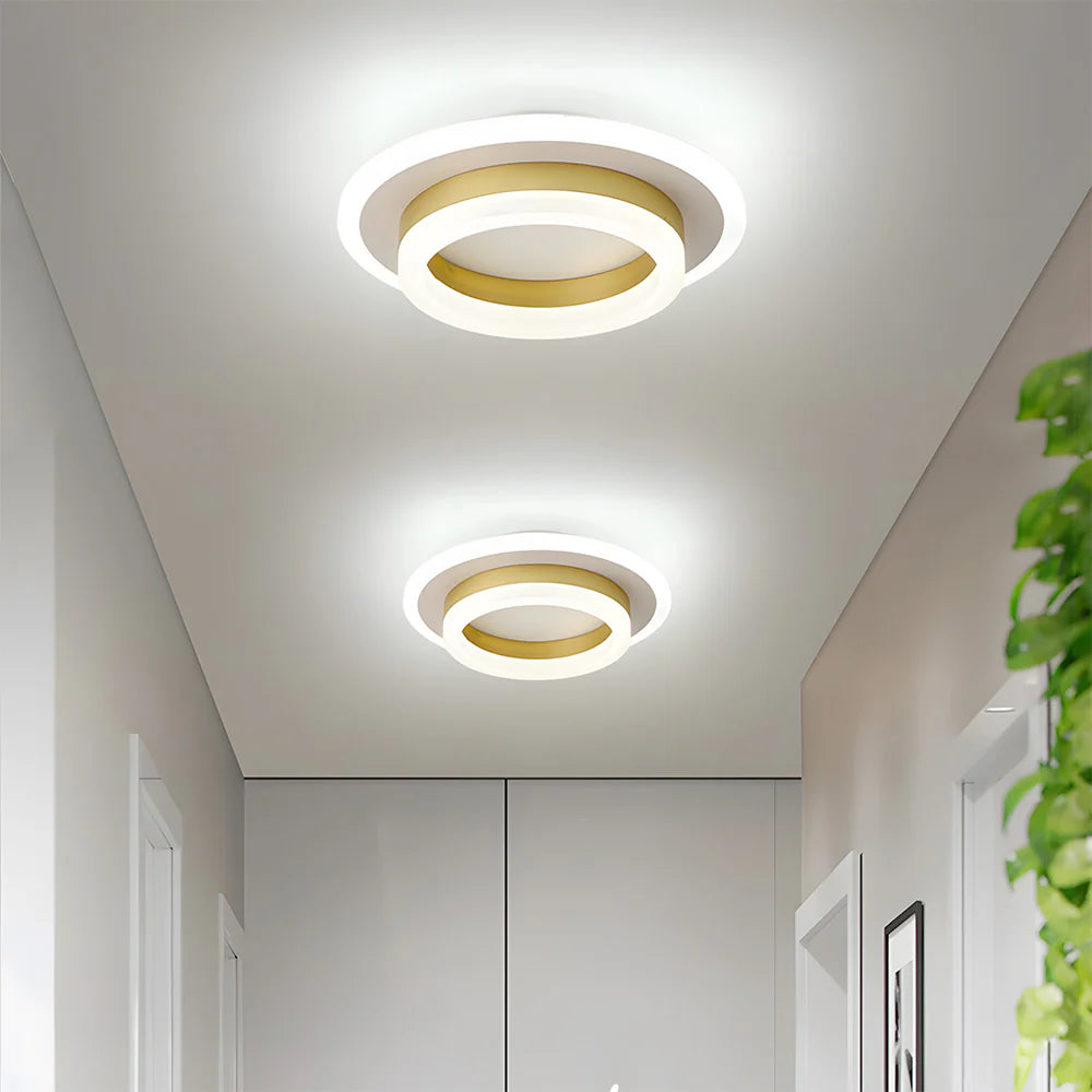 Modern Creative Square Ring Ceiling Lamp