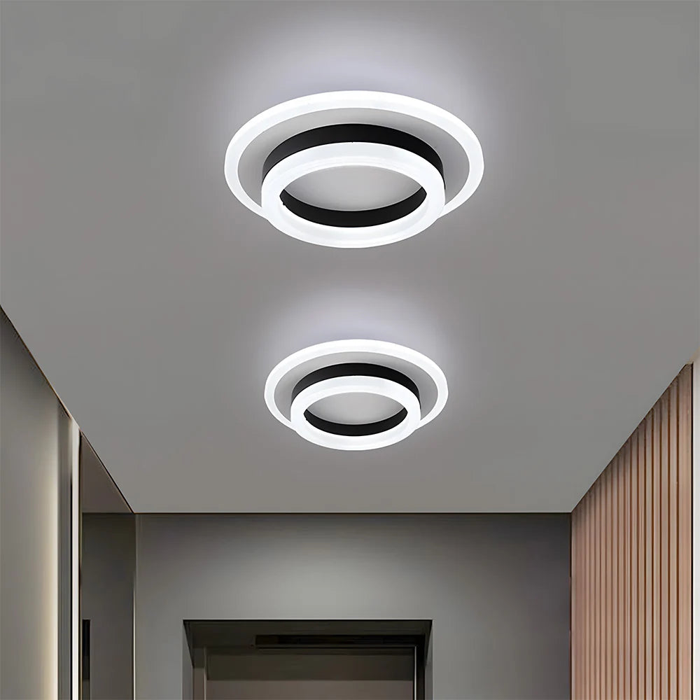 Lampada da soffitto moderna e creativa ad anello quadrato