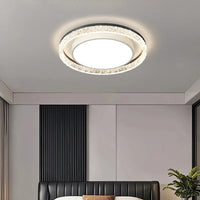 Contemporary Black Round LED Ceiling Light