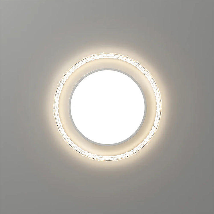 Contemporary Black Round LED Ceiling Light