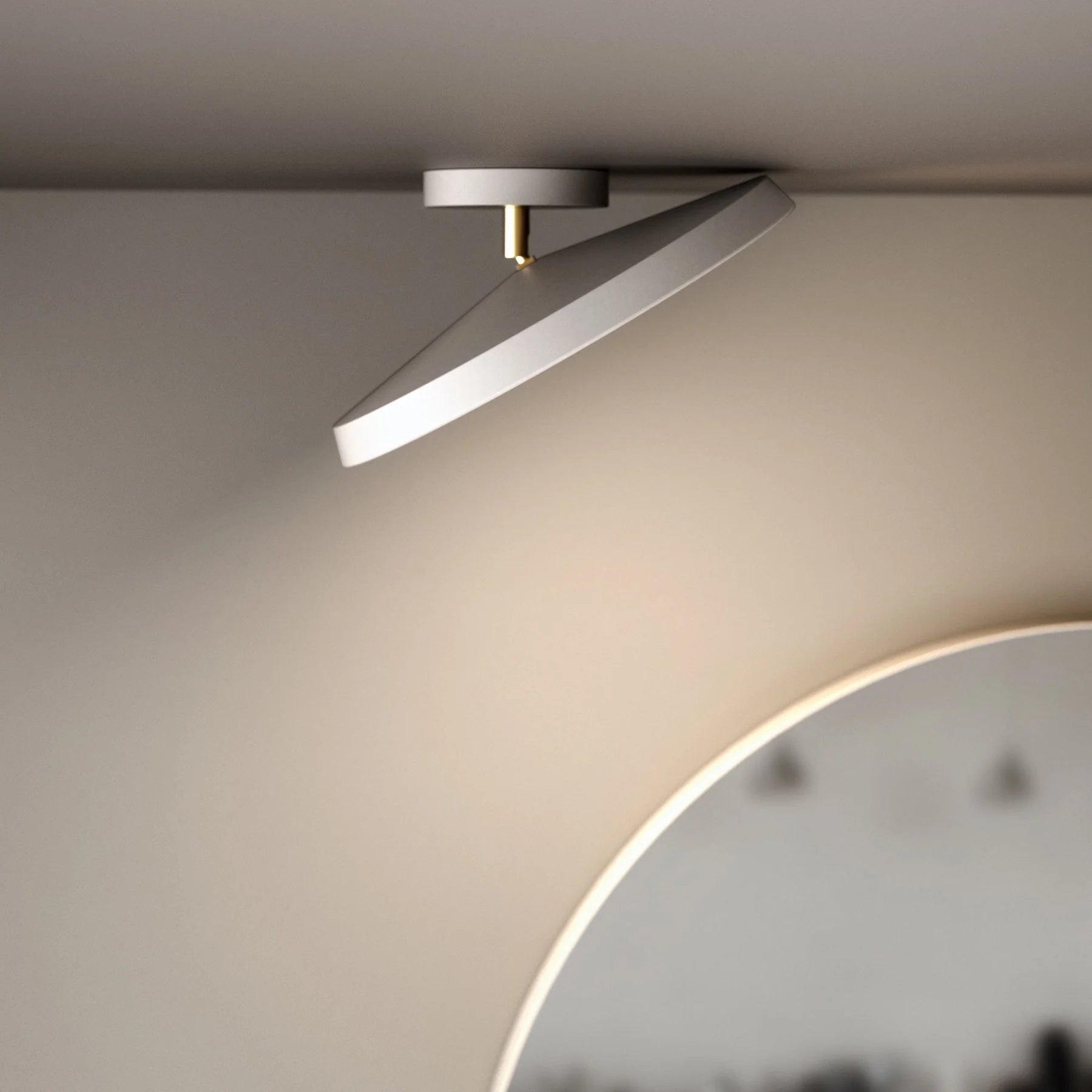 Plafoniera rotonda dal minimalismo moderno