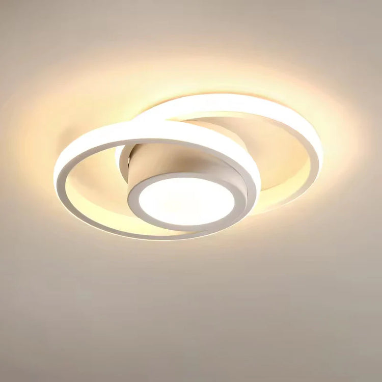 Nordisk Minimalistisk Dobbeltring Loftslampe