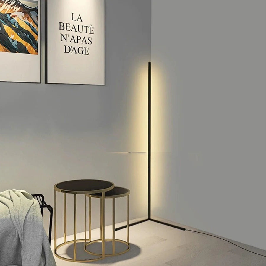 Moderne enkel LED -gulvlampe