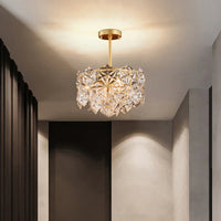 Elegant Diamond Glass Chandelier