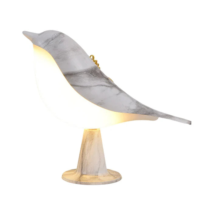 Lampe de table oiseau en bois chic Glarefusion