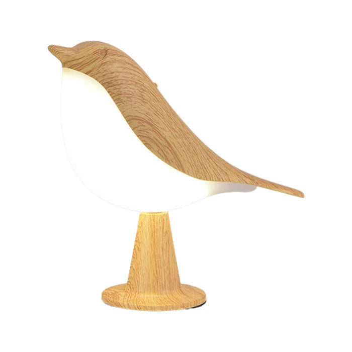 Glarefusion Chic Wooden Bird Table Lamp