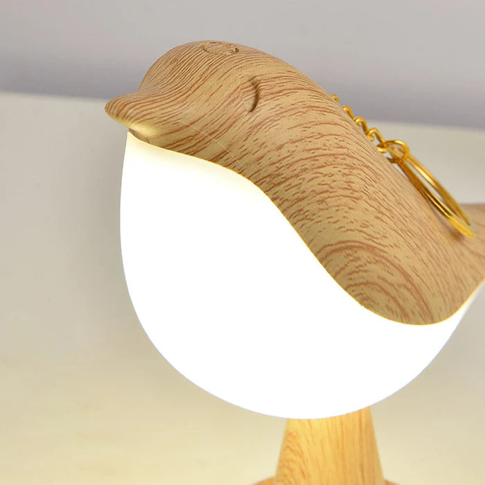 Lampe de table oiseau en bois chic Glarefusion