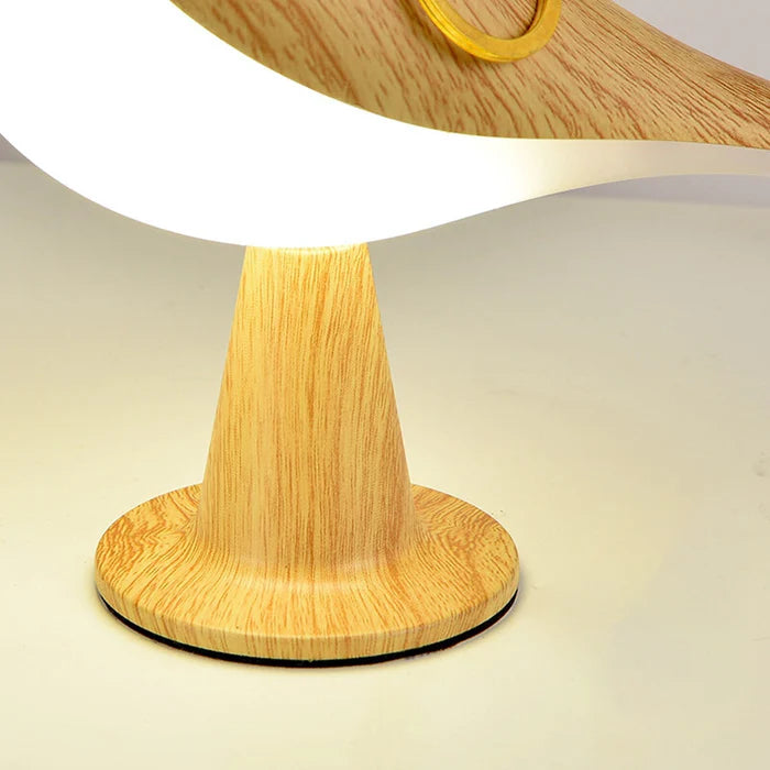 Glarefusion Chic Wooden Bird Table Lamp