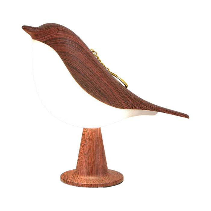 Glarefusion Chic Wooden Bird Table Lamp