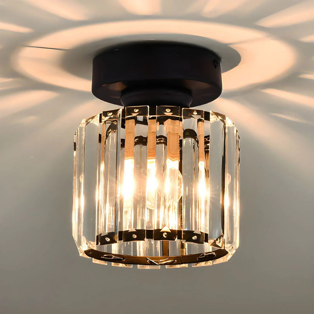 GlareFusion Modern Nordic Crystal Glass LED Ceiling Light