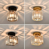 GlareFusion Modern Nordic Crystal Glass LED Ceiling Light