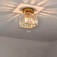 GlareFusion Modern Nordic Crystal Glass LED Ceiling Light