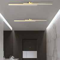 Moderna luce del soffitto a strisce lunga in alluminio