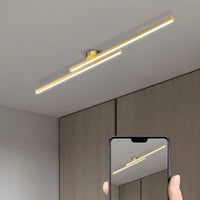 Moderna luce del soffitto a strisce lunga in alluminio