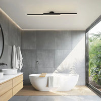 Moderna luce del soffitto a strisce lunga in alluminio