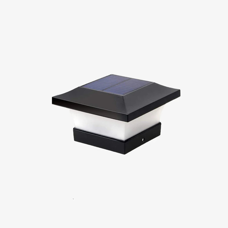 Chic Modern Solar Power Lantern Outdoor Post Light