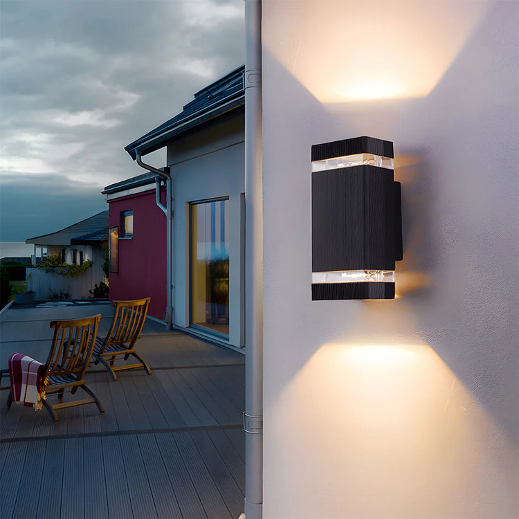 Modern Chic Up Down Outdoor Wall Light