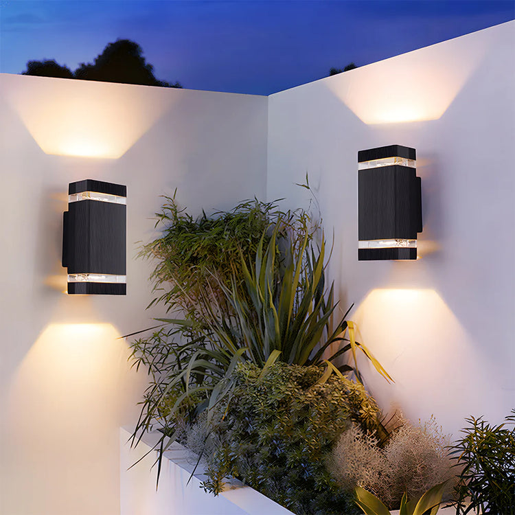 Modern Chic Up Down Outdoor Wall Light