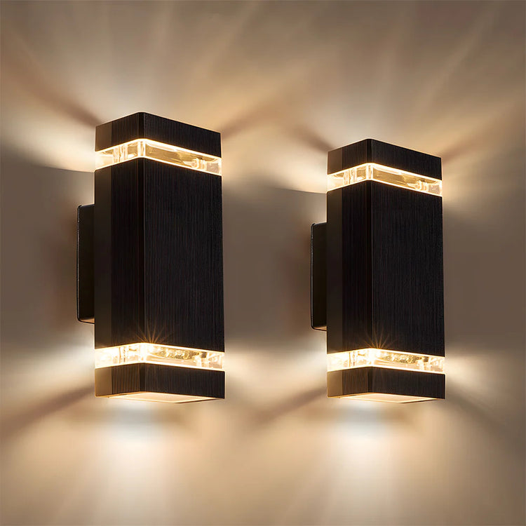 Modern Chic Up Down Outdoor Wall Light