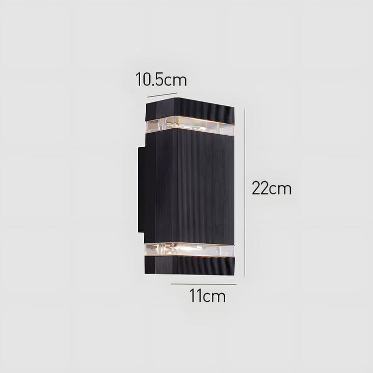 Modern Chic Up Down Outdoor Wall Light