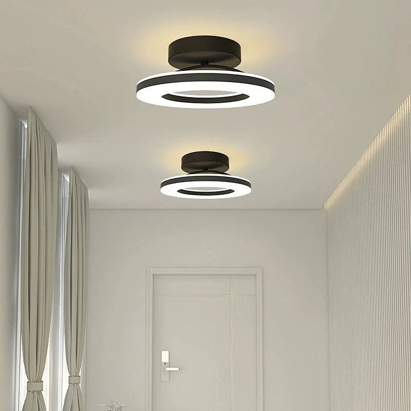 Plafonnier rond en fer moderne et chic