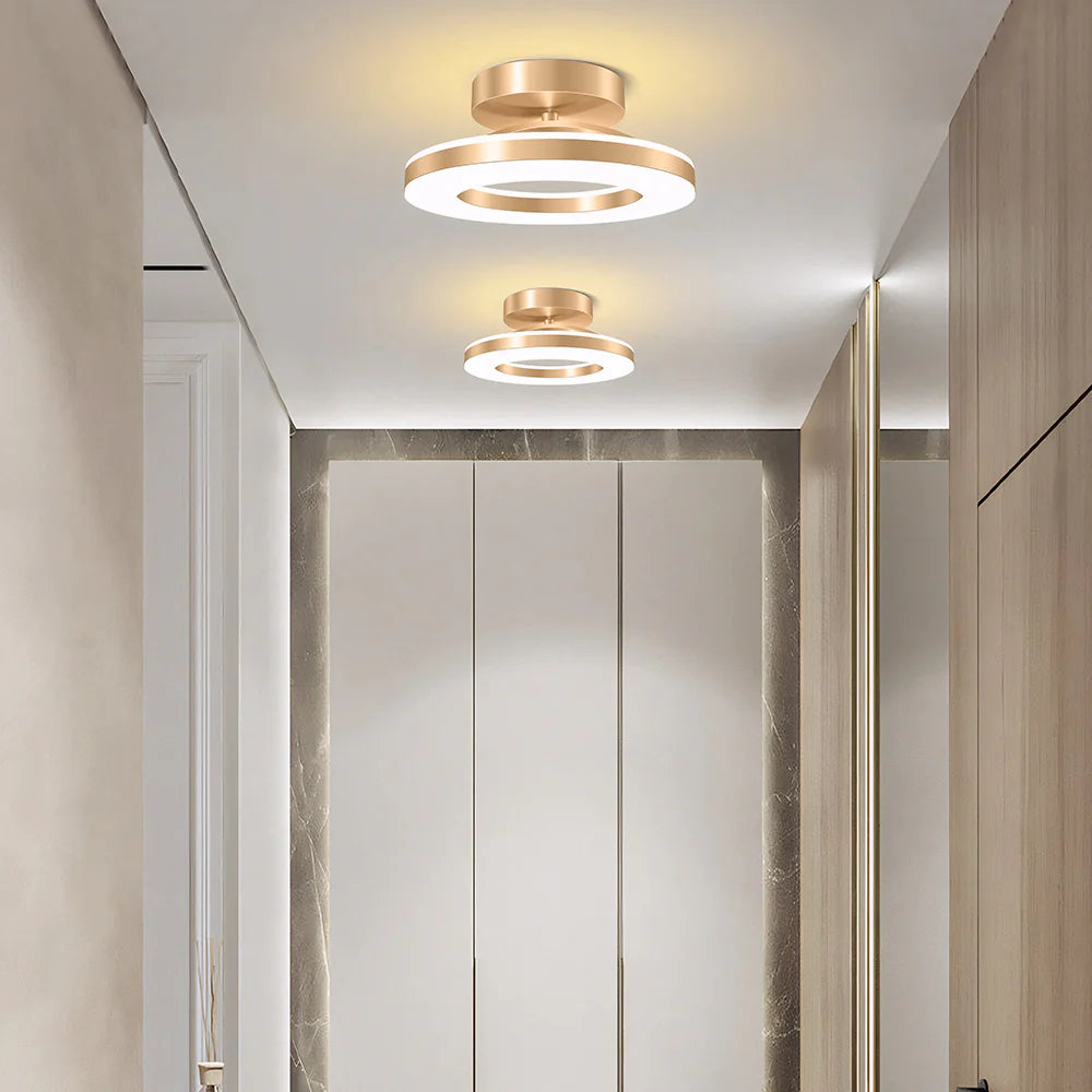 Plafonnier rond en fer moderne et chic