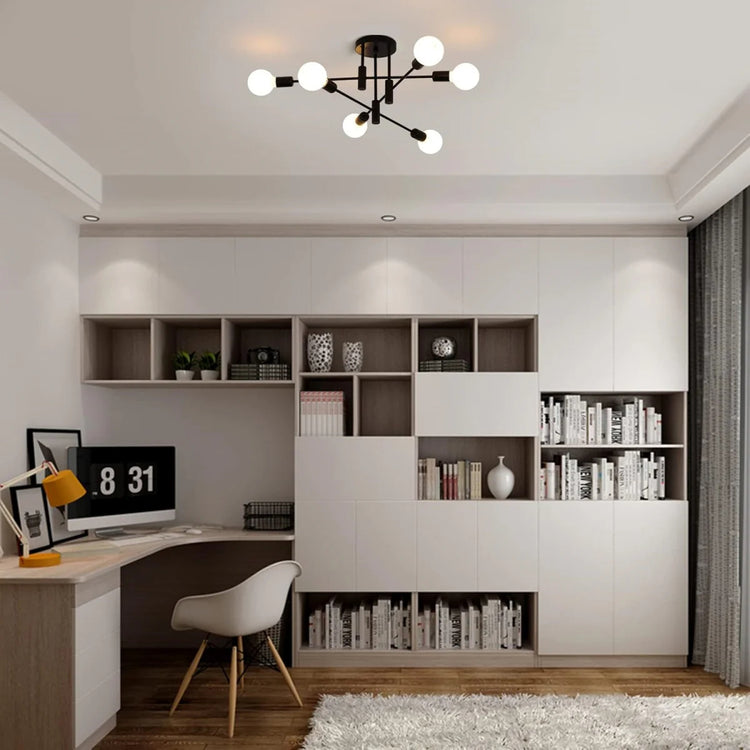 Moderne Nordic Multiple Blubs Loftslampe