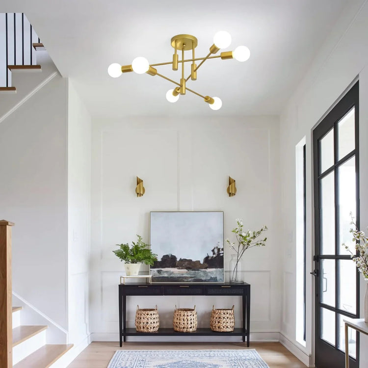 Moderne Nordic Multiple Blubs Loftslampe