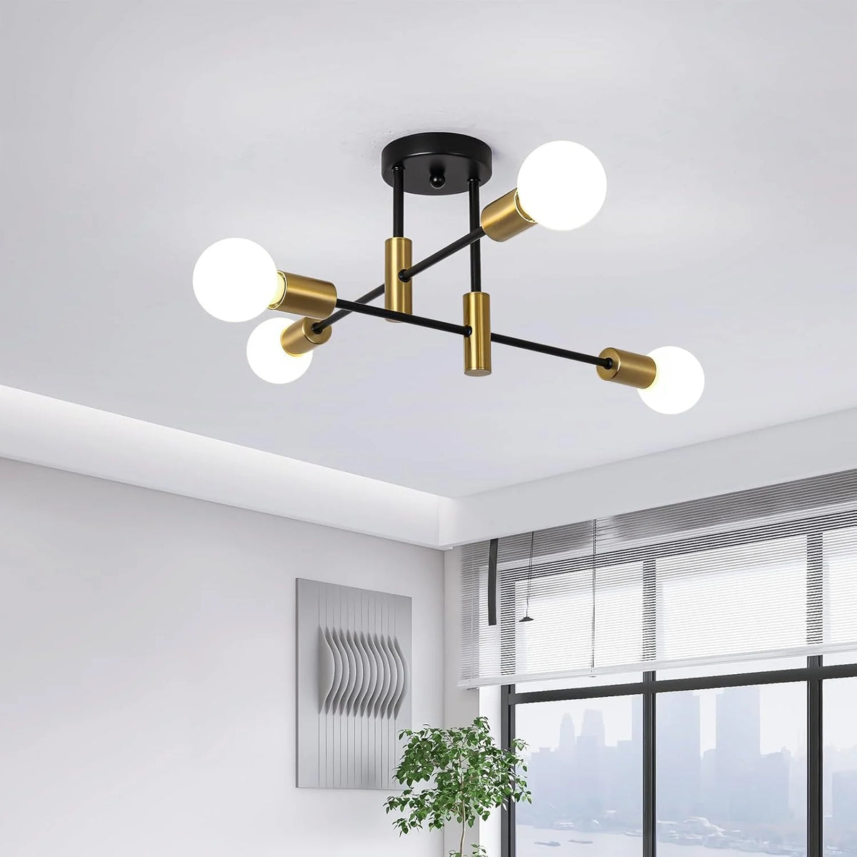 Modern Nordic Nordic Multiple Blubs Light