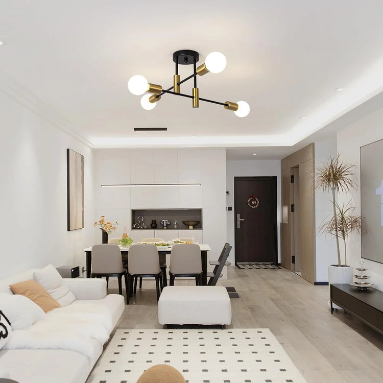 Moderne Nordic Multiple Blubs Loftslampe