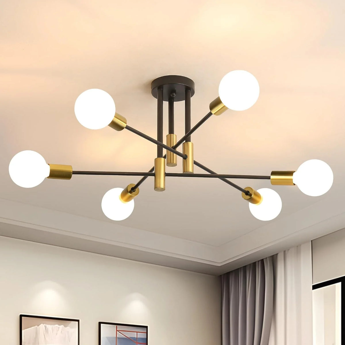 Modern Nordic Nordic Multiple Blubs Light