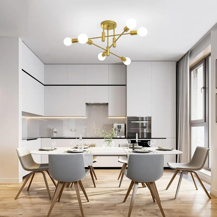 Moderne Nordic Multiple Blubs Loftslampe