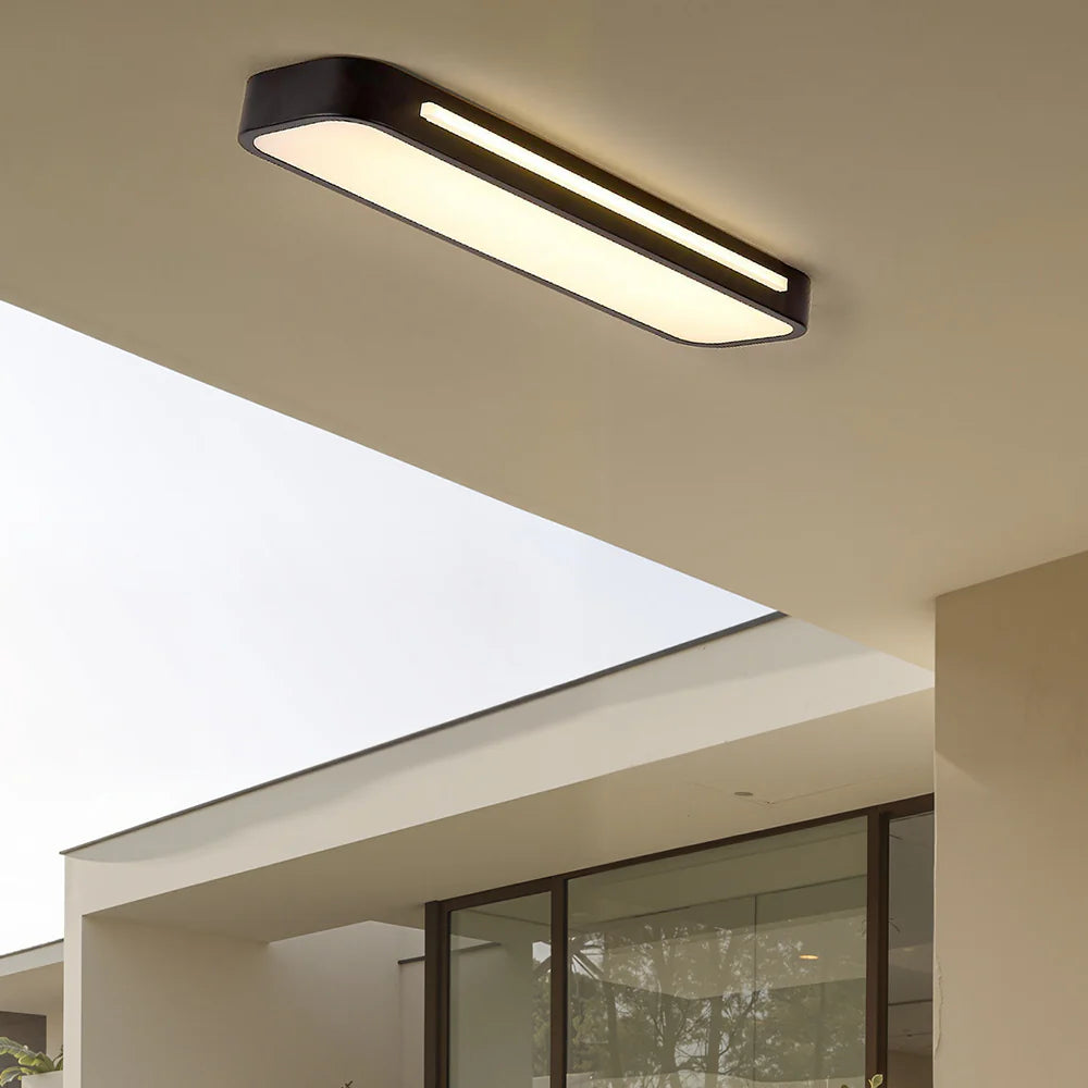 Sleek Nordic Long LED Ceiling Light