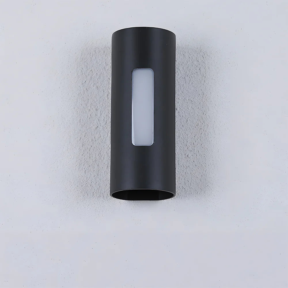 Moderna lampada da parete a LED per esterni a doppia testa cilindrica IP65