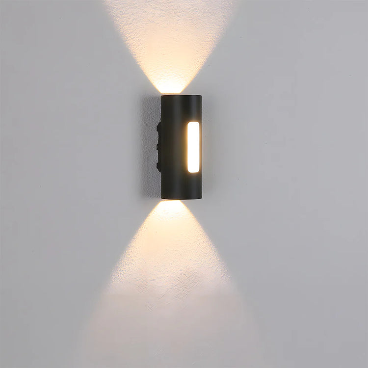 Modern Cylindrical Double Head IP65 Outdoor LED Wall Light