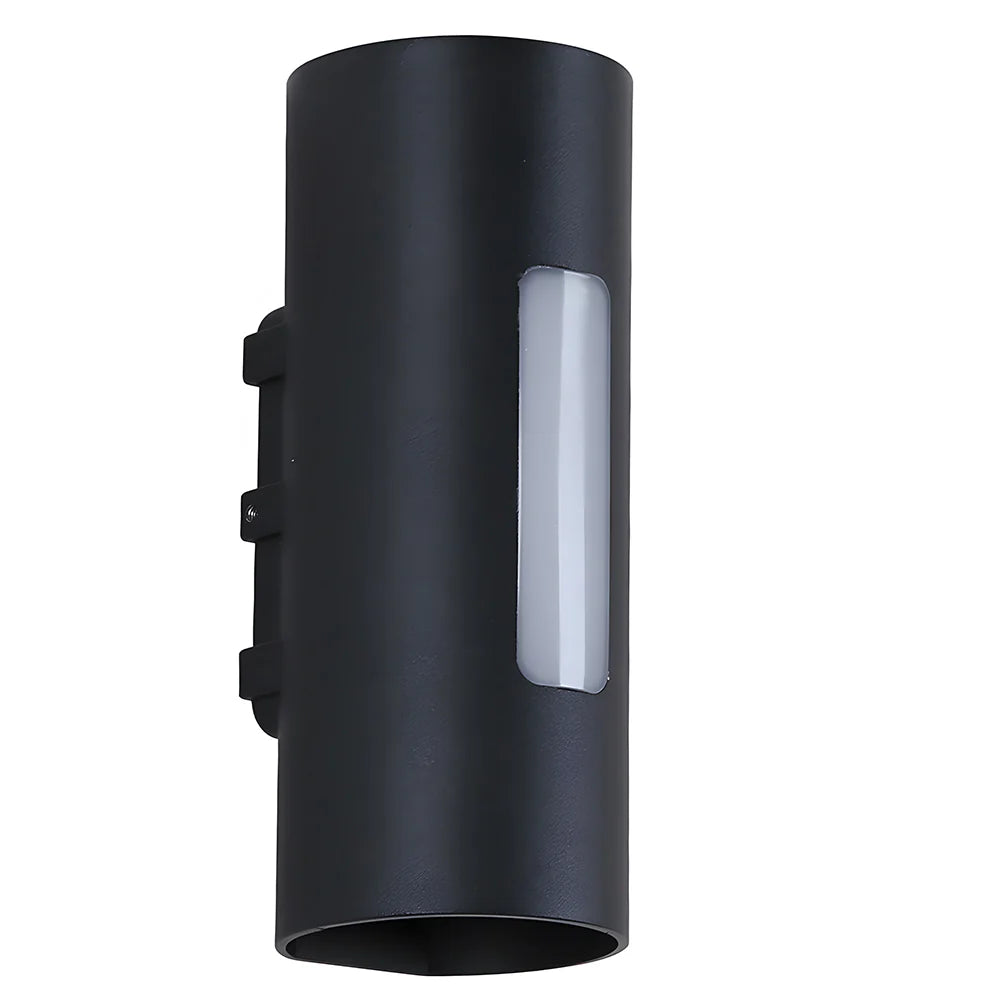 Moderna lampada da parete a LED per esterni a doppia testa cilindrica IP65