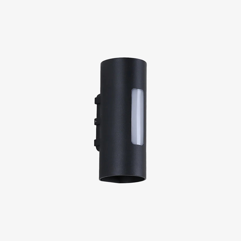 Moderna lampada da parete a LED per esterni a doppia testa cilindrica IP65