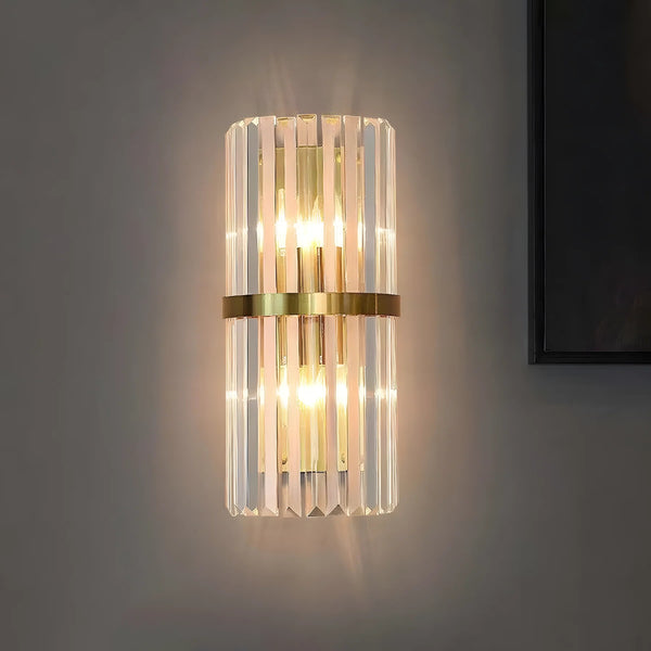 Moderne chic rustfrit stål luksuriøst væglys