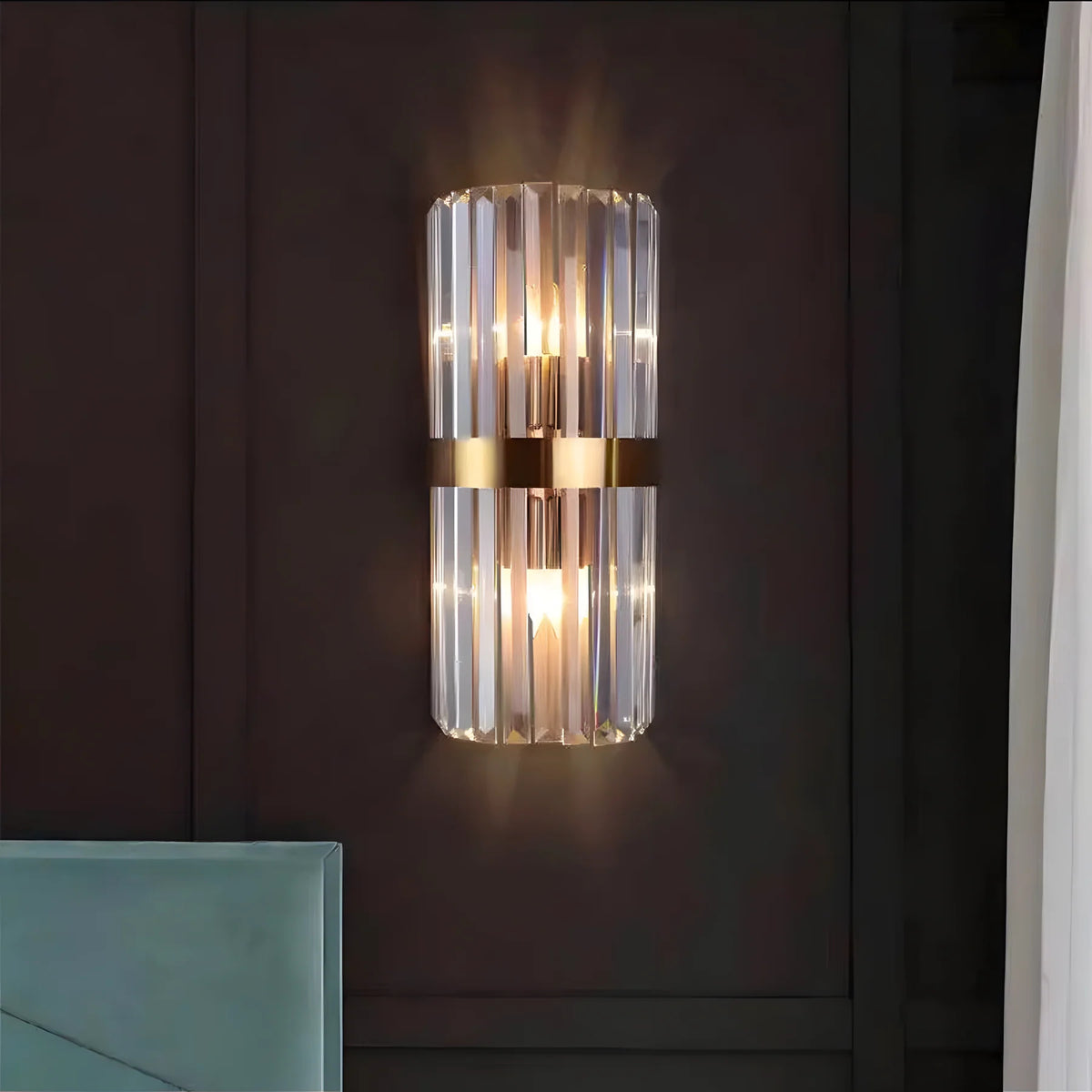 Moderne chic rustfrit stål luksuriøst væglys