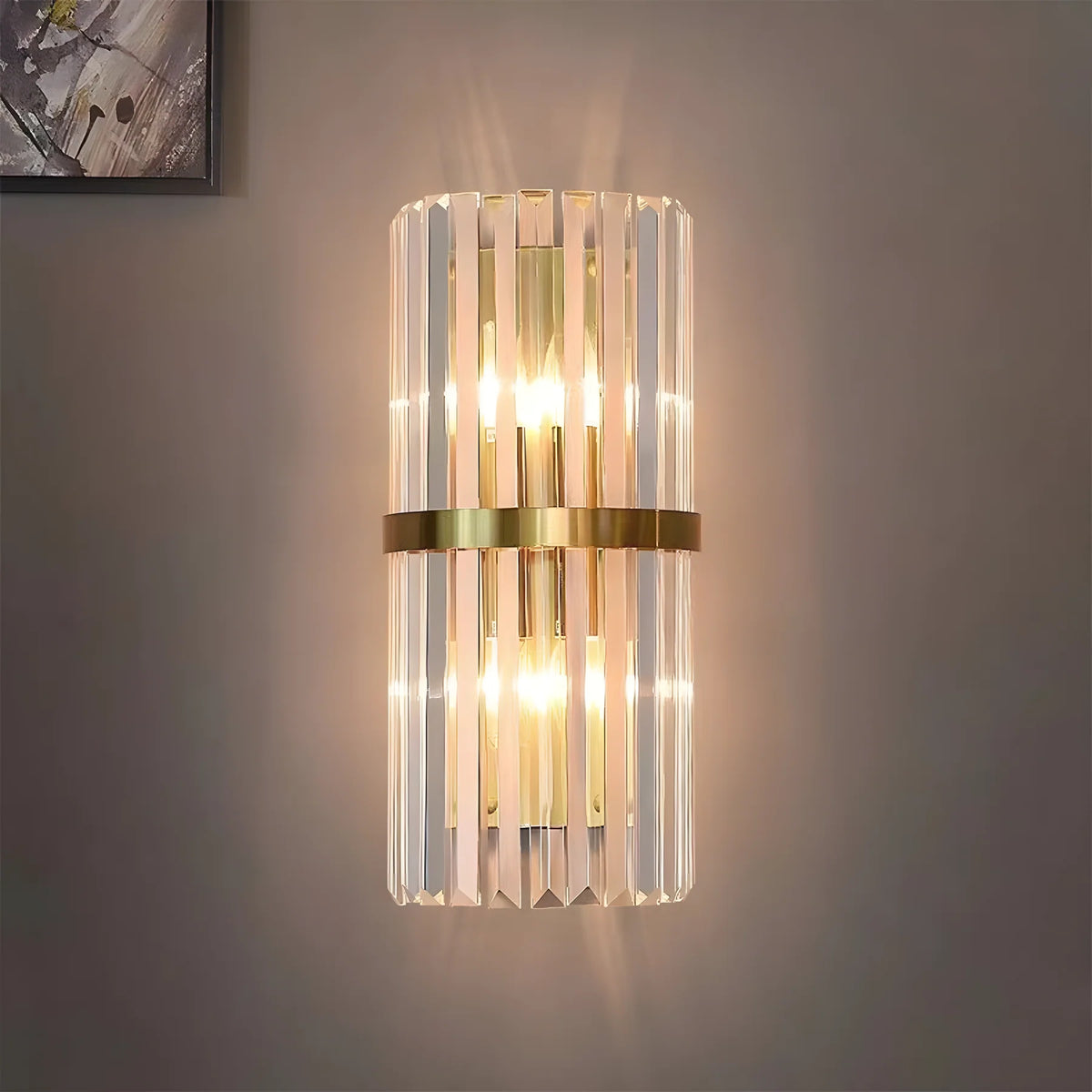 Moderne chic rustfrit stål luksuriøst væglys