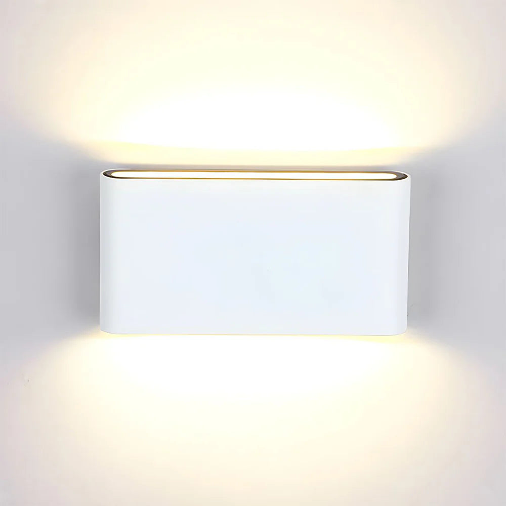 Luce moderna per la parete a doppia testa impermeabile chic.